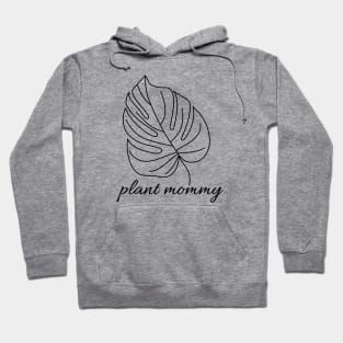 Monstera Leaf Garden Mommy Tropical Botanical Bliss Nature-Inspired Hoodie